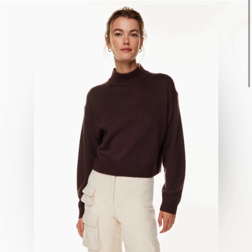 Wilfred Harper sweater in rich mocha brown